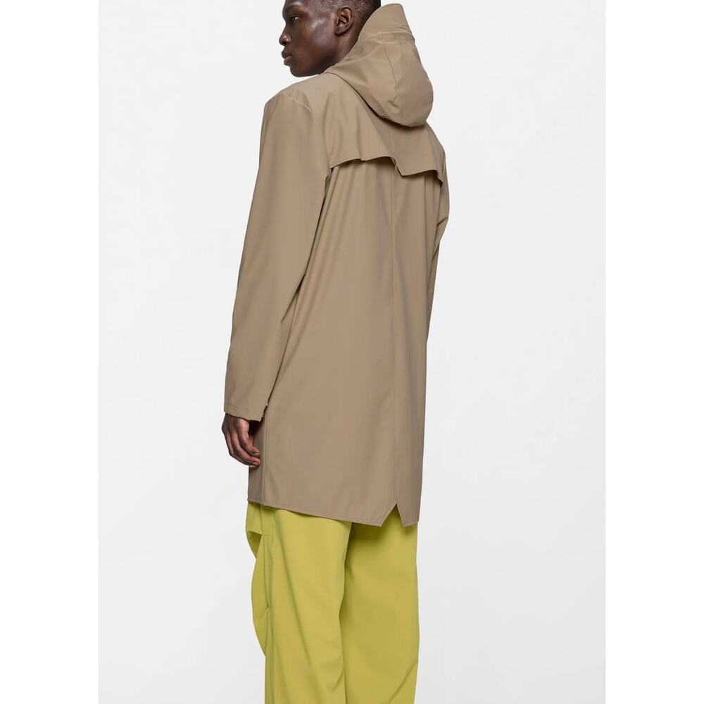 New Rains long  jacket sand  w3 coat sz L $140 - Picture 2 of 3